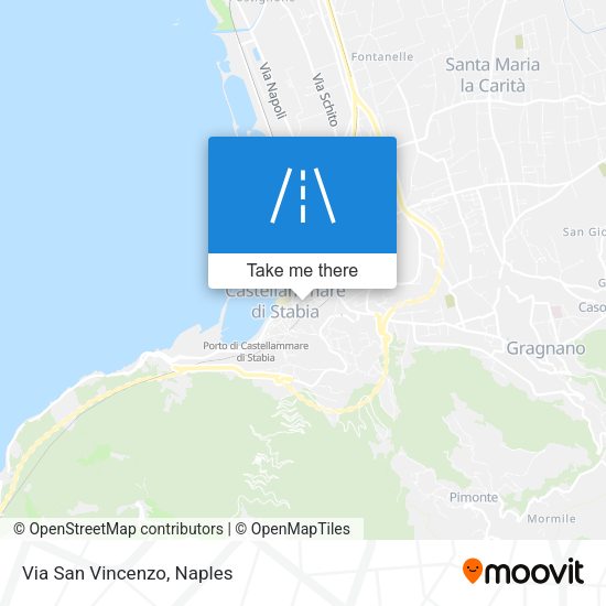 Via San Vincenzo map