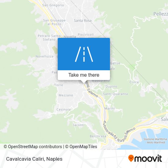Cavalcavia Caliri map