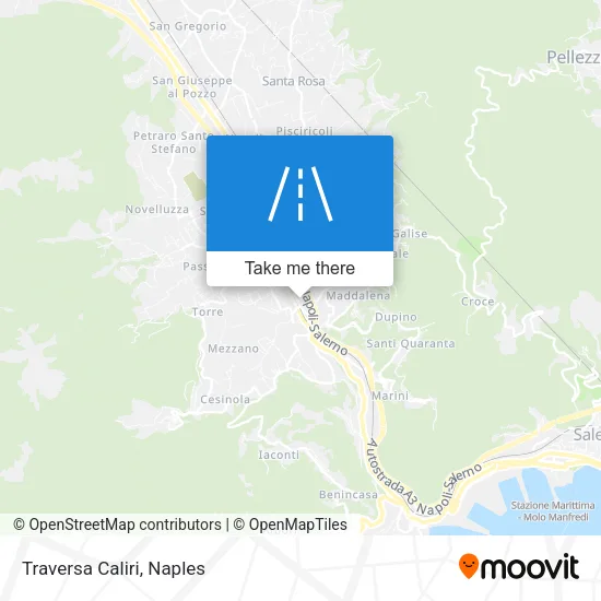 Traversa Caliri map