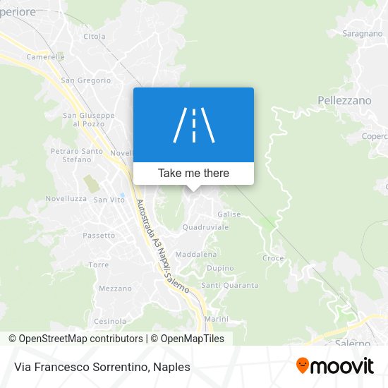 Via Francesco Sorrentino map