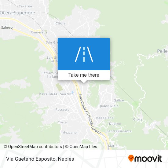 Via Gaetano Esposito map