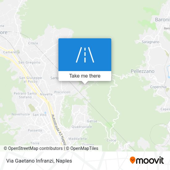 Via Gaetano Infranzi map