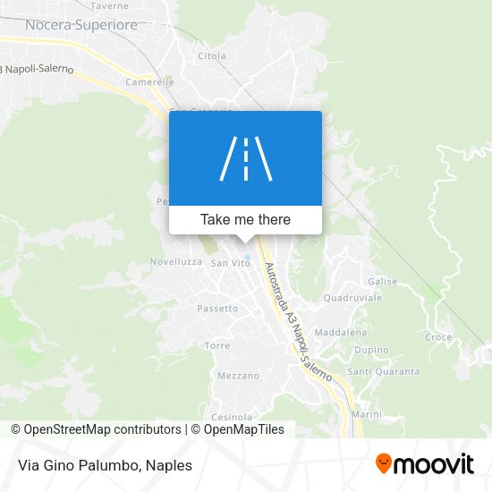Via Gino Palumbo map