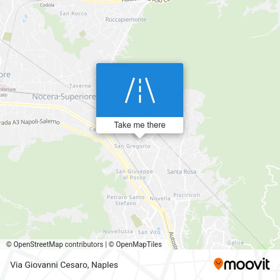 Via Giovanni Cesaro map