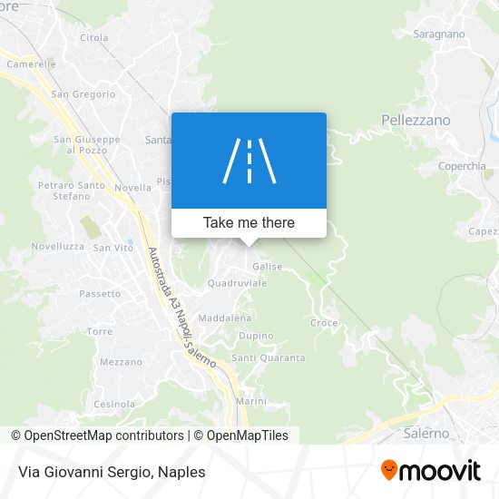 Via Giovanni Sergio map