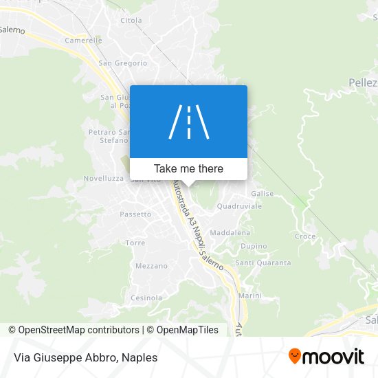 Via Giuseppe Abbro map