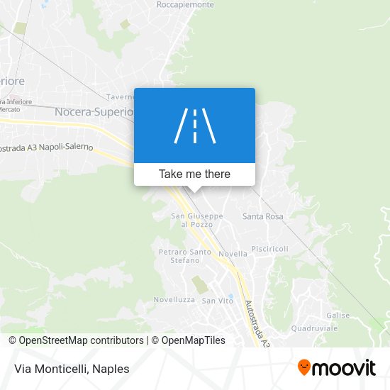 Via Monticelli map