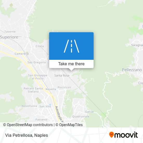Via Petrellosa map