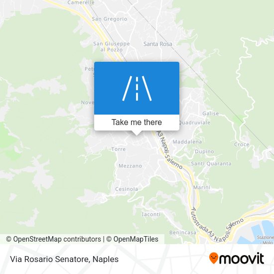 Via Rosario Senatore map