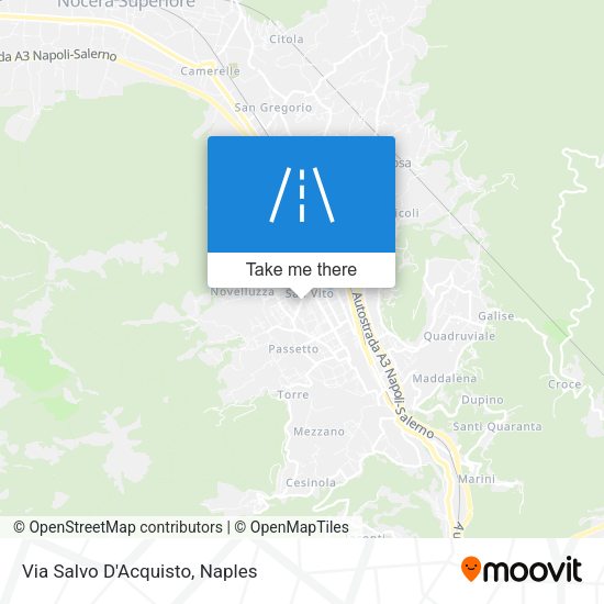 Via Salvo D'Acquisto map