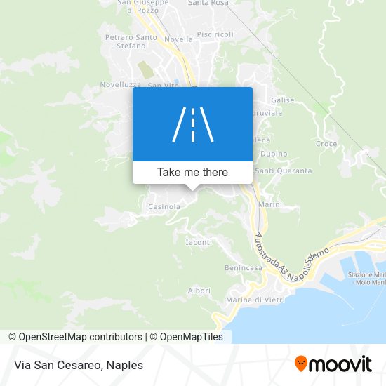 Via San Cesareo map