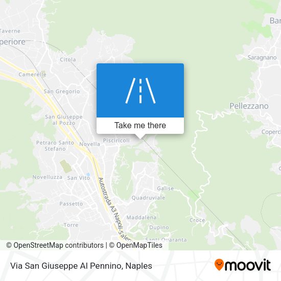 Via San Giuseppe Al Pennino map
