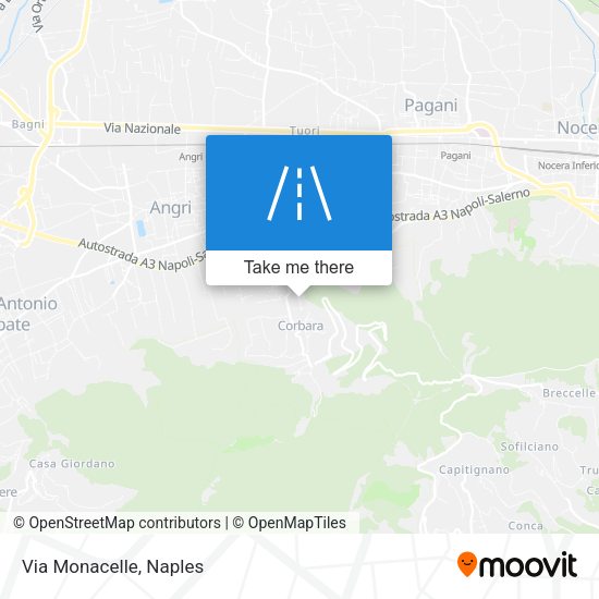 Via Monacelle map