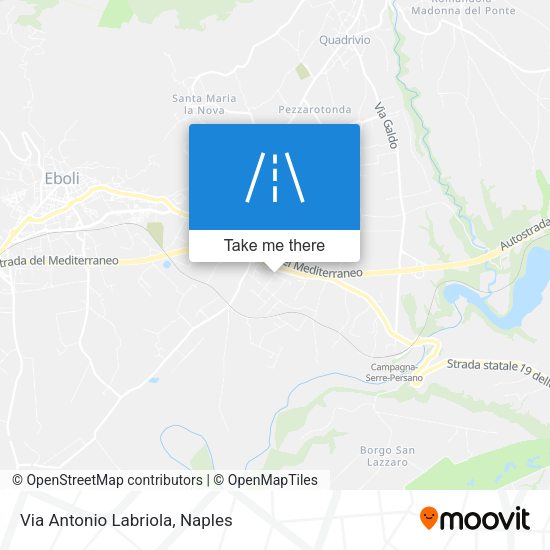 Via Antonio Labriola map