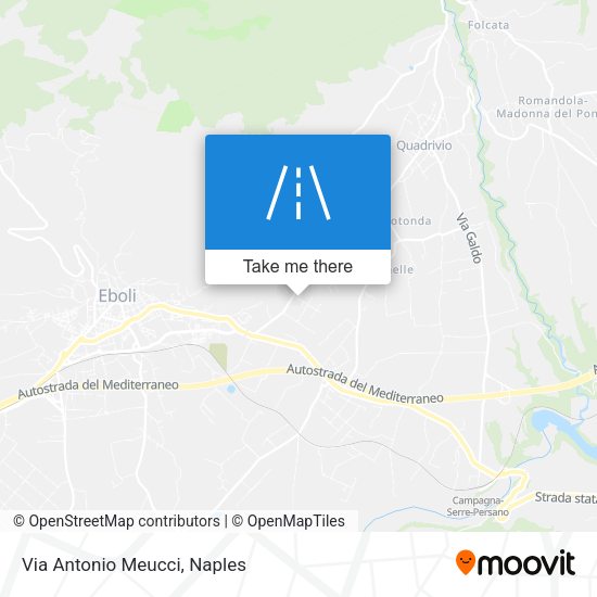 Via Antonio Meucci map