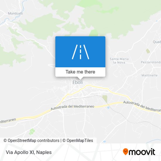 Via Apollo XI map