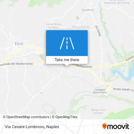 Via Cesare Lombroso map