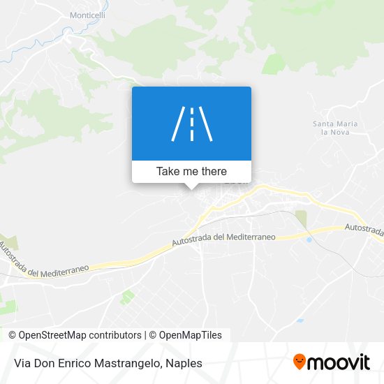 Via Don Enrico Mastrangelo map