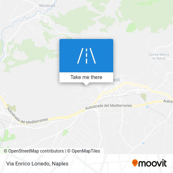 Via Enrico Loriedo map