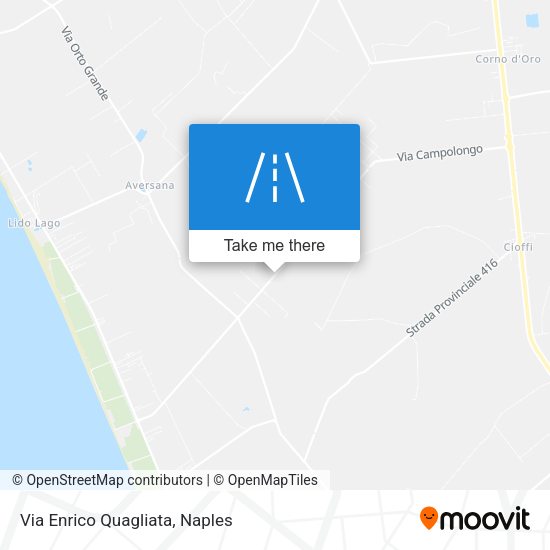 Via Enrico Quagliata map