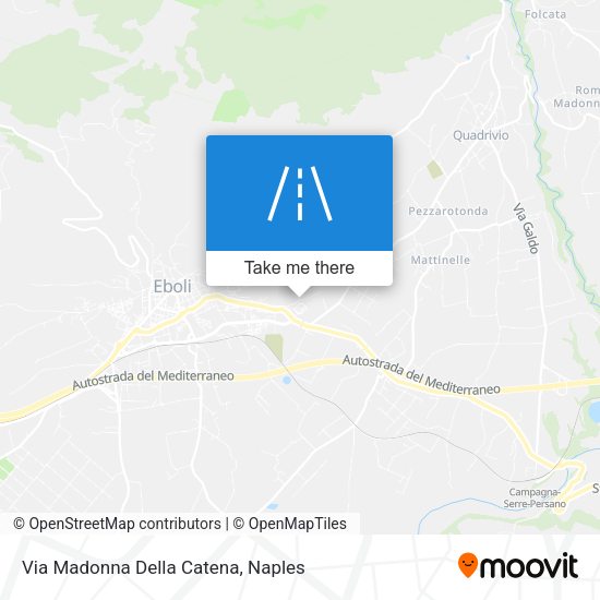 Via Madonna Della Catena map