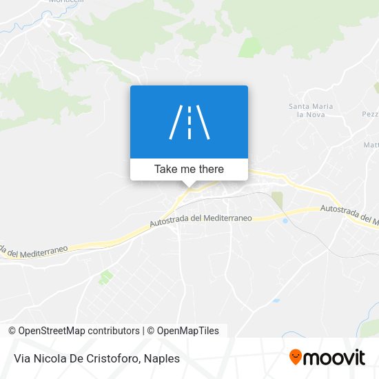 Via Nicola De Cristoforo map
