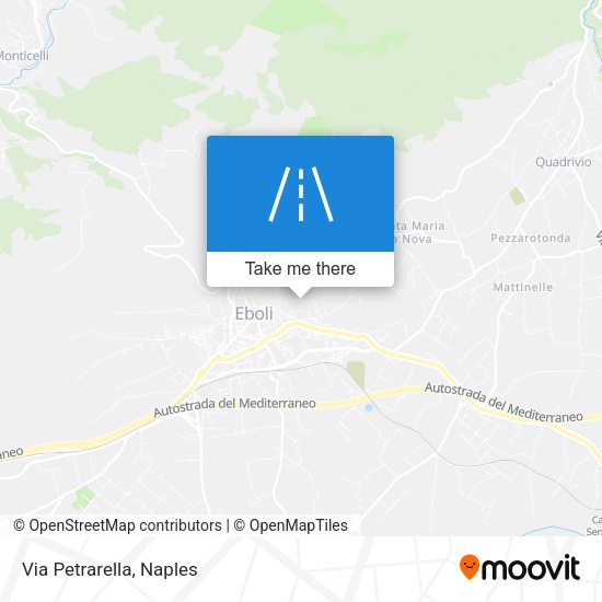 Via Petrarella map