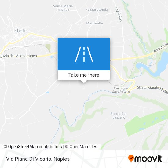 Via Piana Di Vicario map