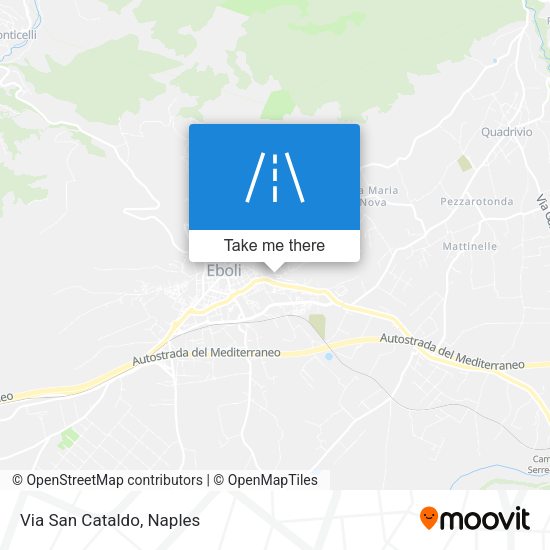 Via San Cataldo map