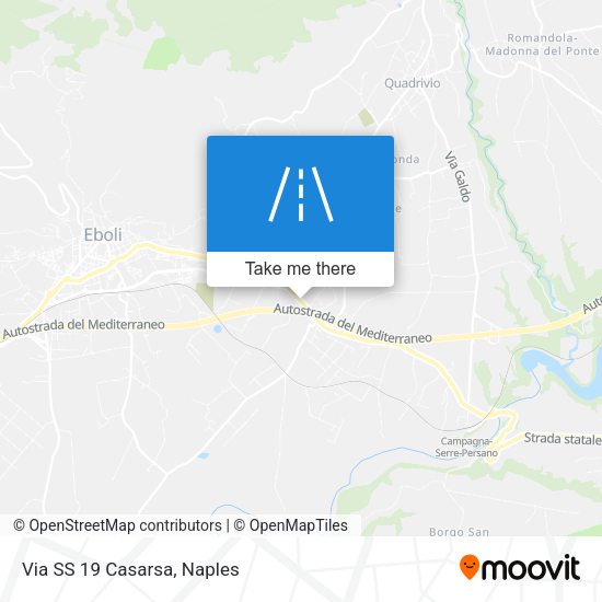 Via SS 19 Casarsa map