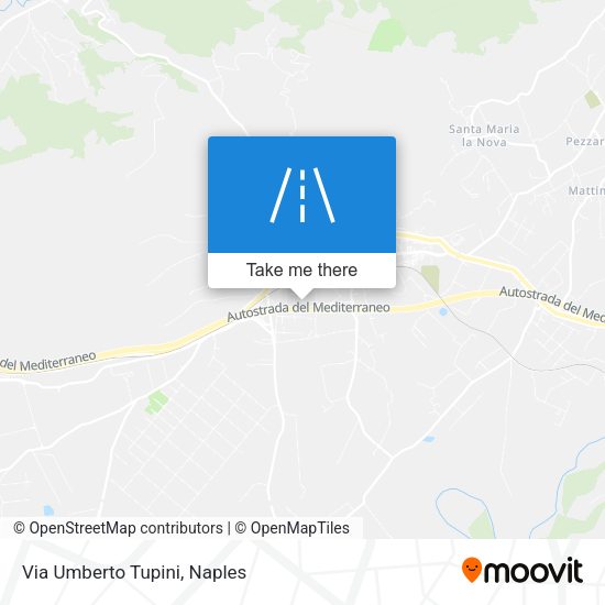Via Umberto Tupini map