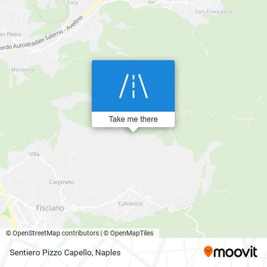 Sentiero Pizzo Capello map