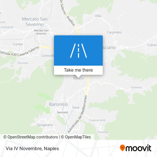 Via IV Novembre map