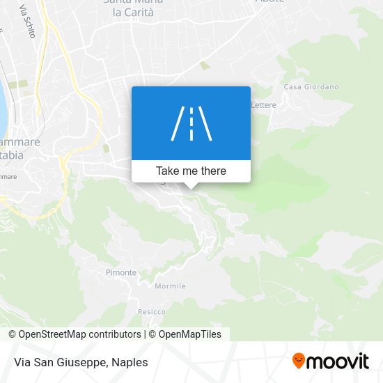 Via San Giuseppe map