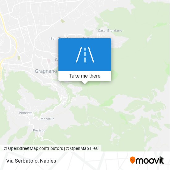 Via Serbatoio map