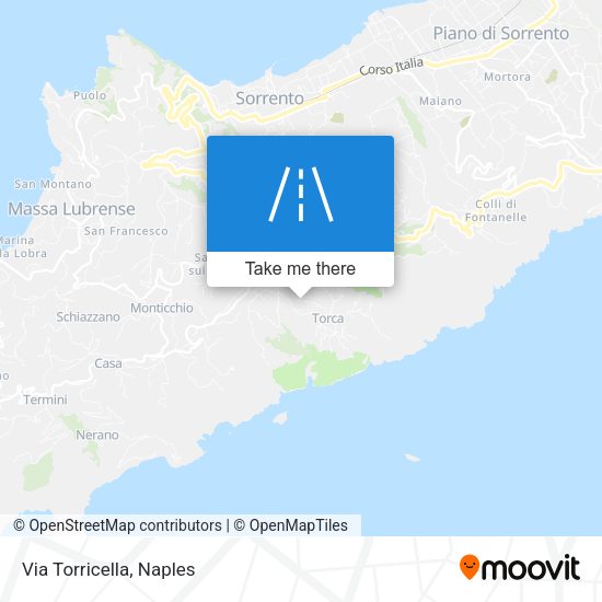 Via Torricella map