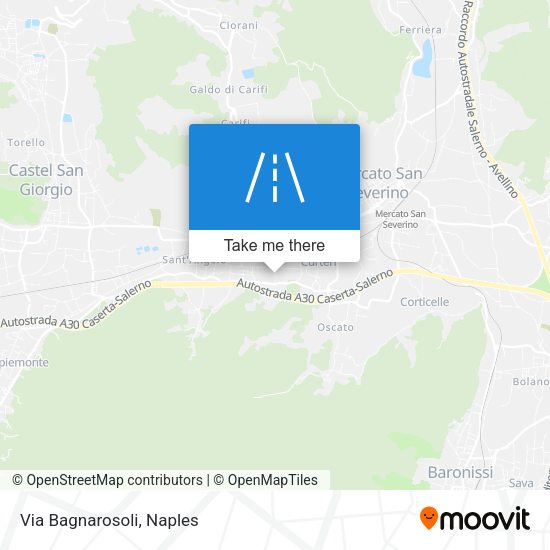 Via Bagnarosoli map