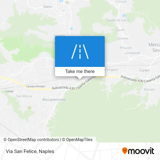 Via San Felice map