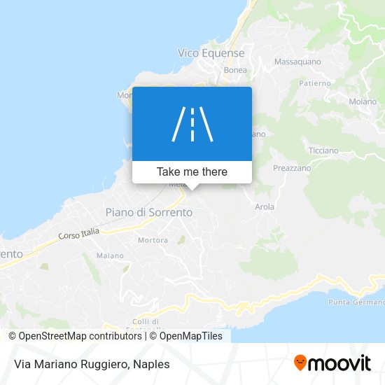 Via Mariano Ruggiero map