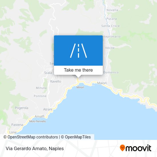 Via Gerardo Amato map