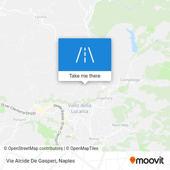 Via Alcide De Gasperi map