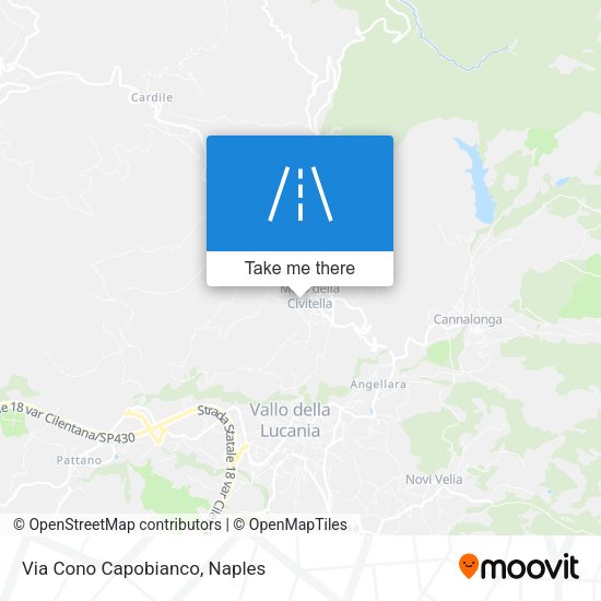 Via Cono Capobianco map