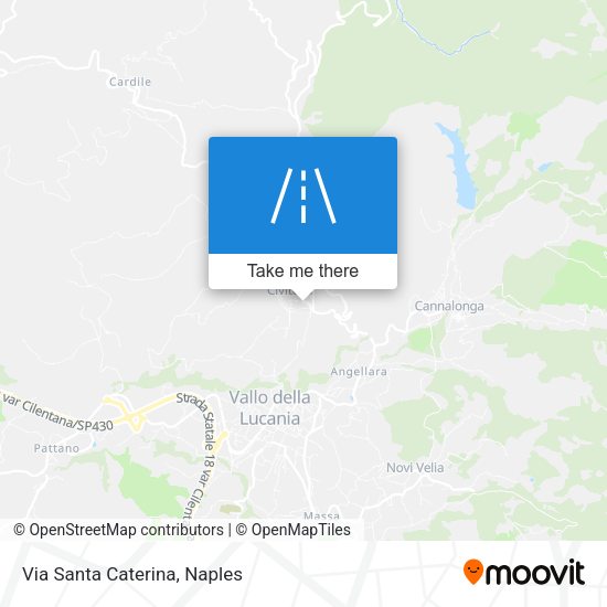 Via Santa Caterina map