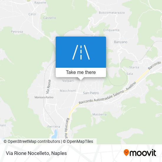 Via Rione Nocelleto map