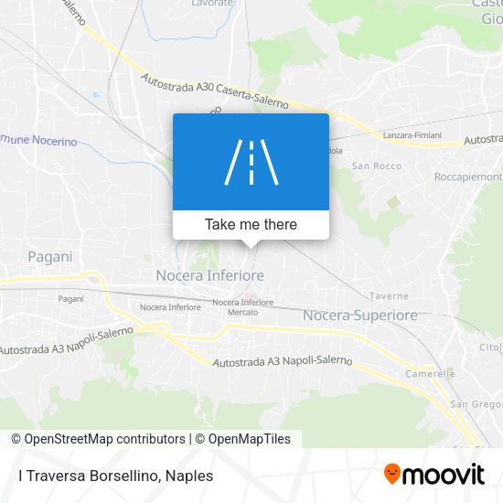 I Traversa Borsellino map
