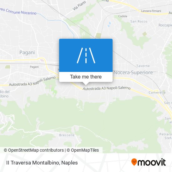 II Traversa Montalbino map