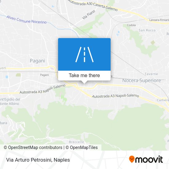 Via Arturo Petrosini map
