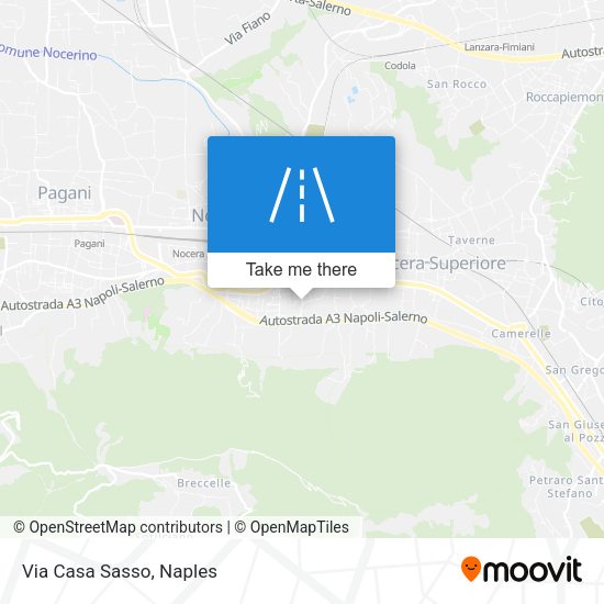 Via Casa Sasso map
