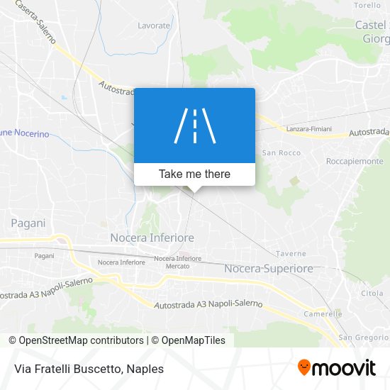 Via Fratelli Buscetto map