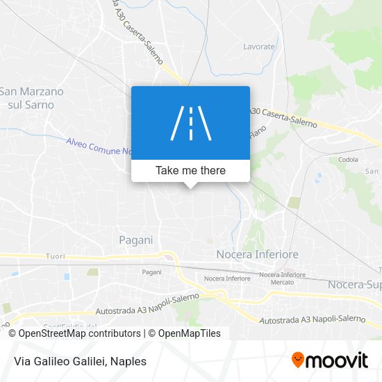 Via Galileo Galilei map